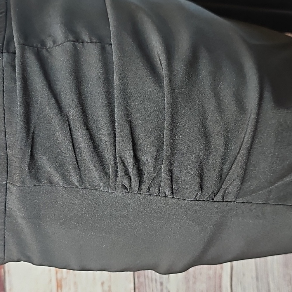 NWT LUCY PARIS BLACK GATHERED TIE WRAP PENCIL SKIRT - Picture 4 of 12